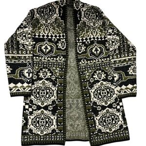 VERTIGO Womens Knitted Coat Jacket Duster Cardigan Boho Small $328.00MSRP